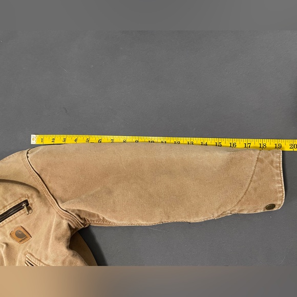 VINTAGE 1990s Carhartt Detroit Collared Fleece Line Jacket MADE IN USA J97 Y8 - Picture 9 of 9